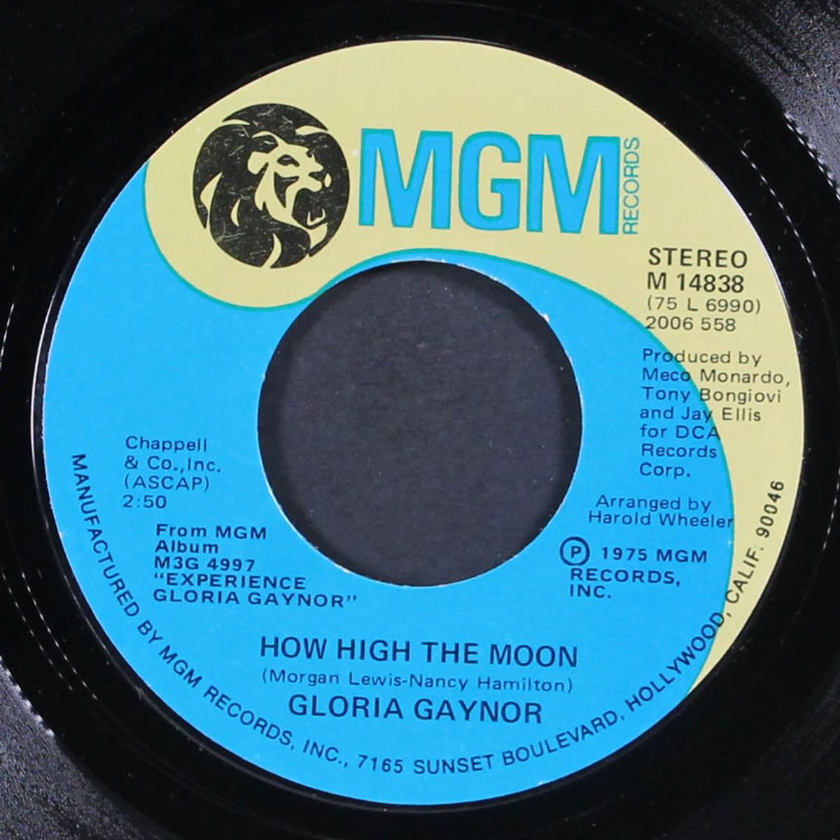 how high the moon / my man's gone by GLORIA GAYNOR