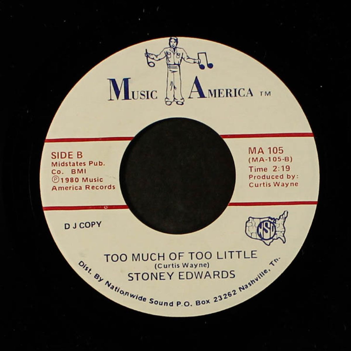 lean on me / too much of too little by STONEY EDWARDS