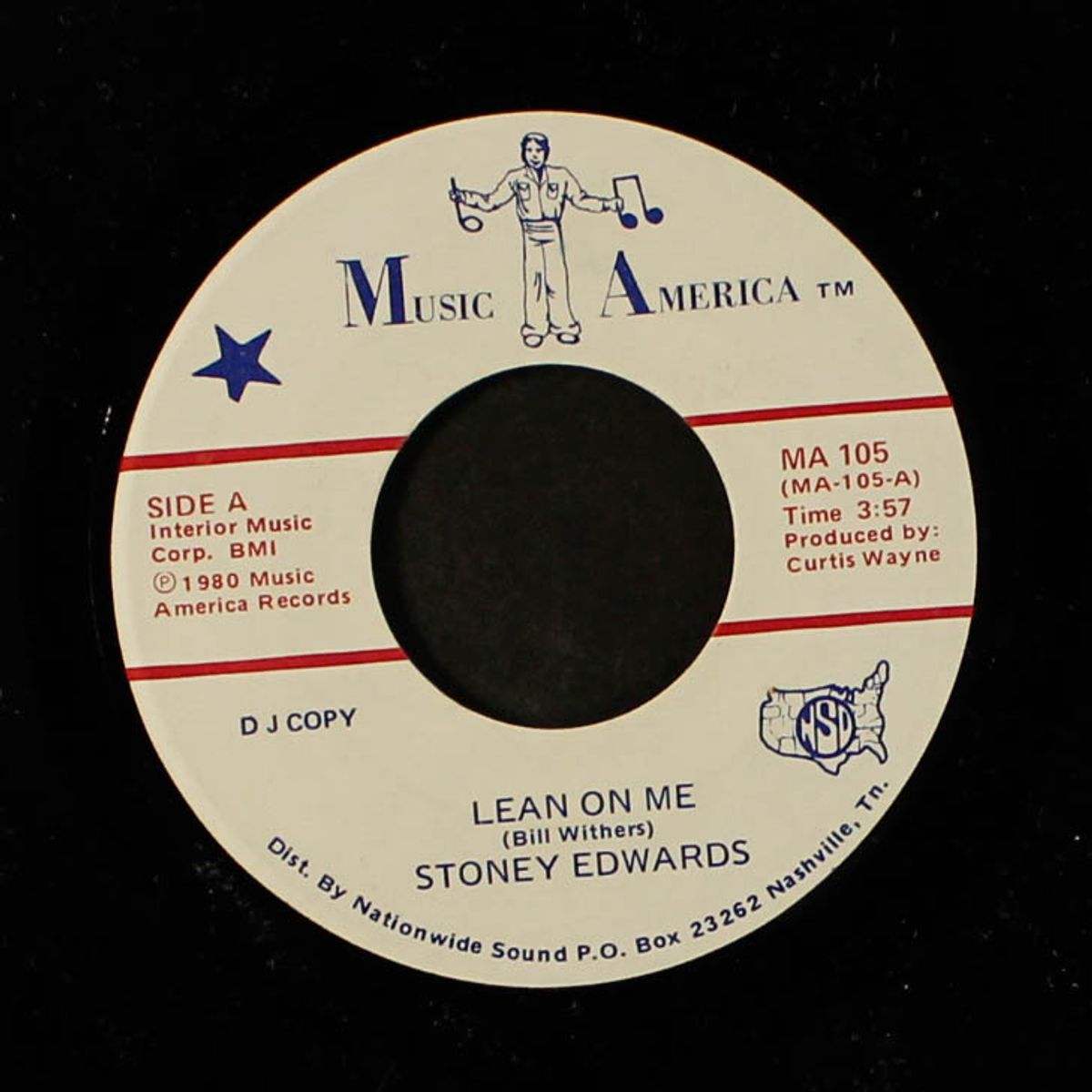 lean on me / too much of too little by STONEY EDWARDS