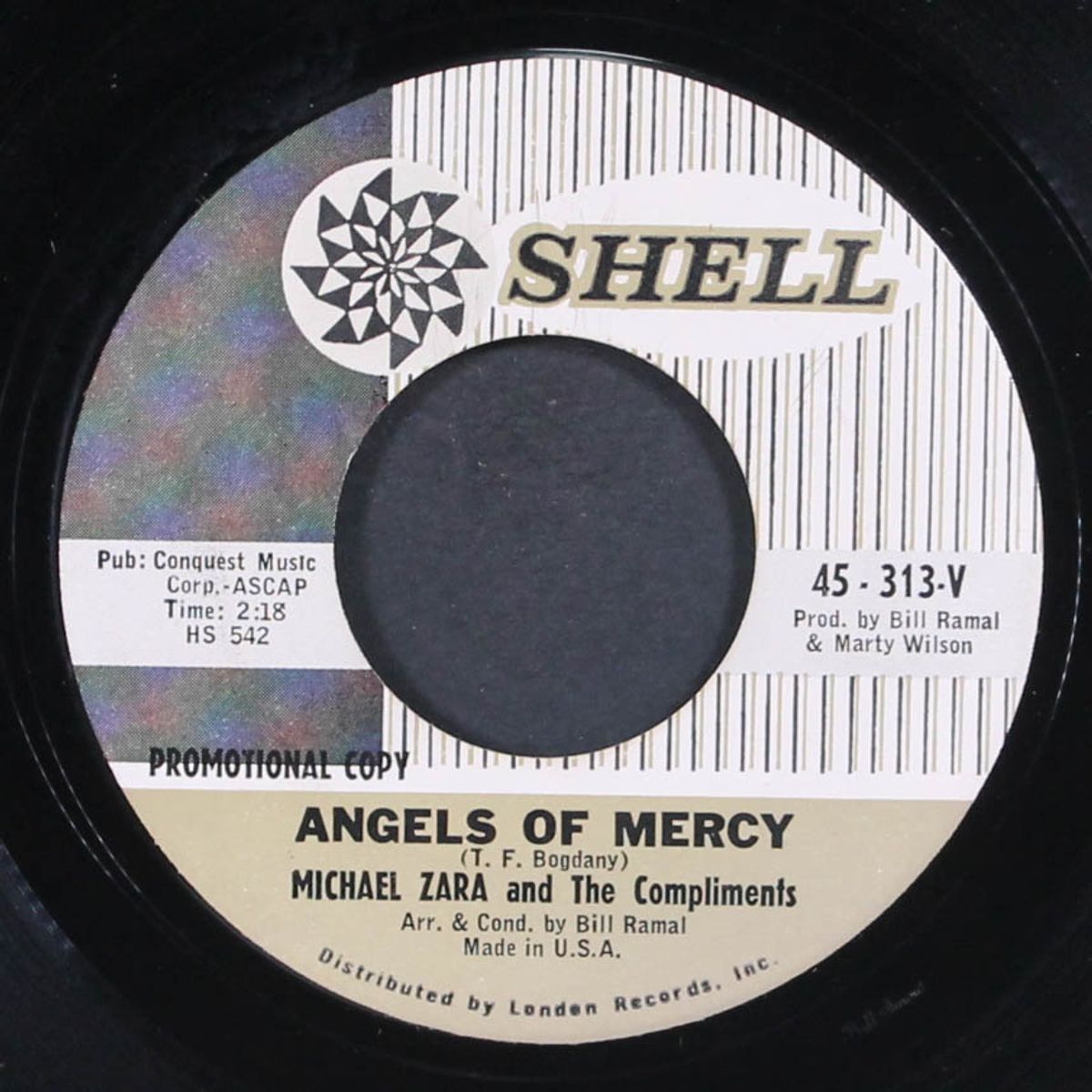 angels of mercy / nobody knows by MICHAEL ZARA & COMPLIMENTS