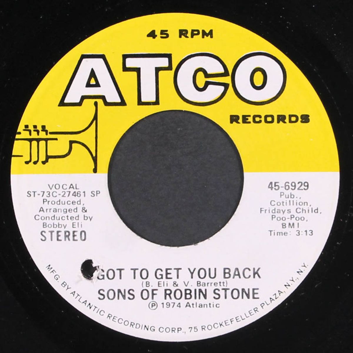 got to get you back / love is just around the corner by SONS OF ROBIN STONE