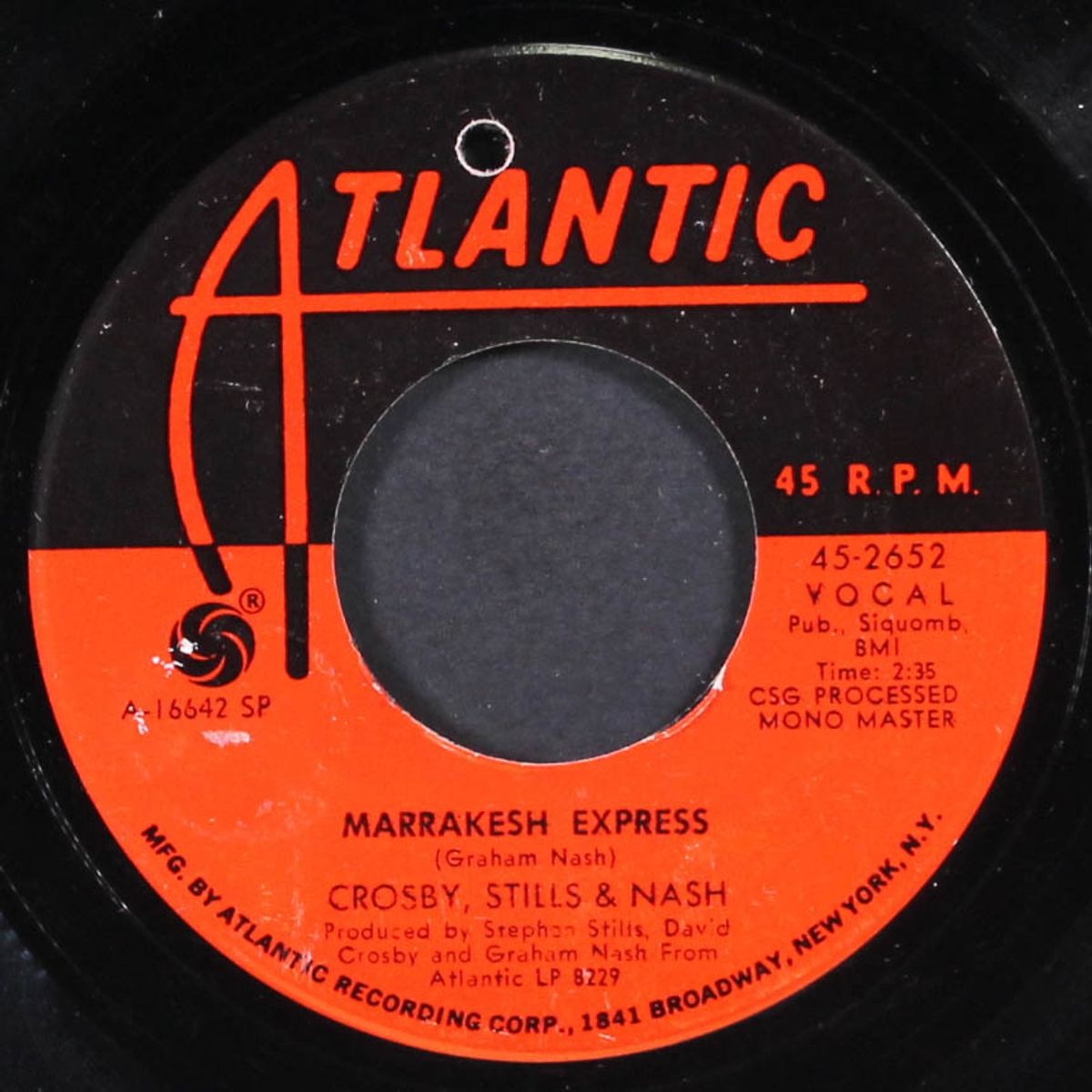 marrakesh express / helplessly hoping by CROSBY, STILLS & NASH