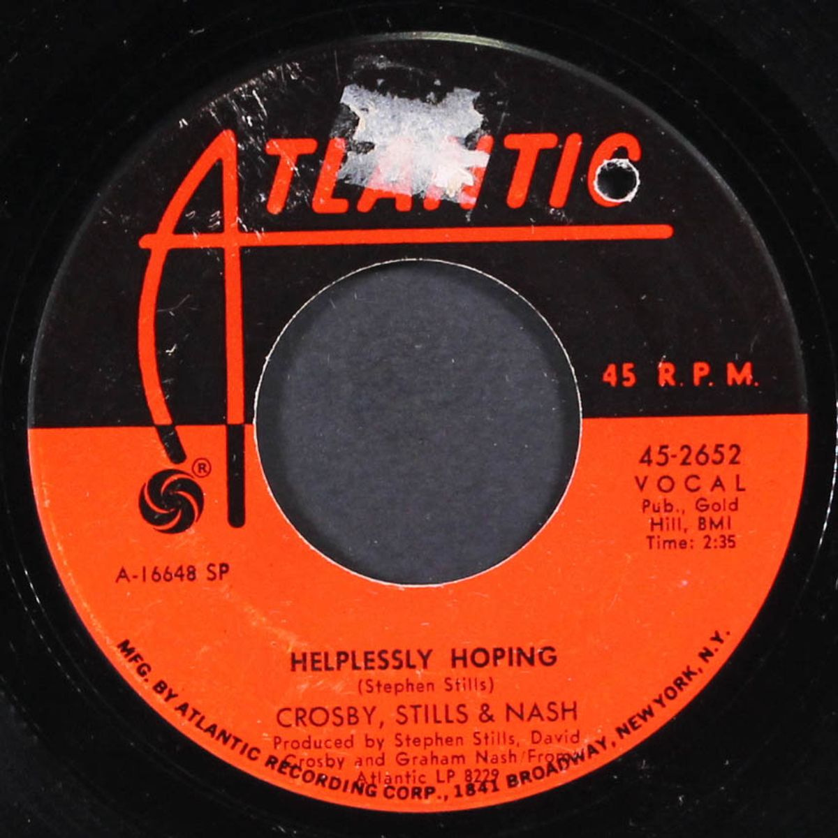 marrakesh express / helplessly hoping by CROSBY, STILLS & NASH
