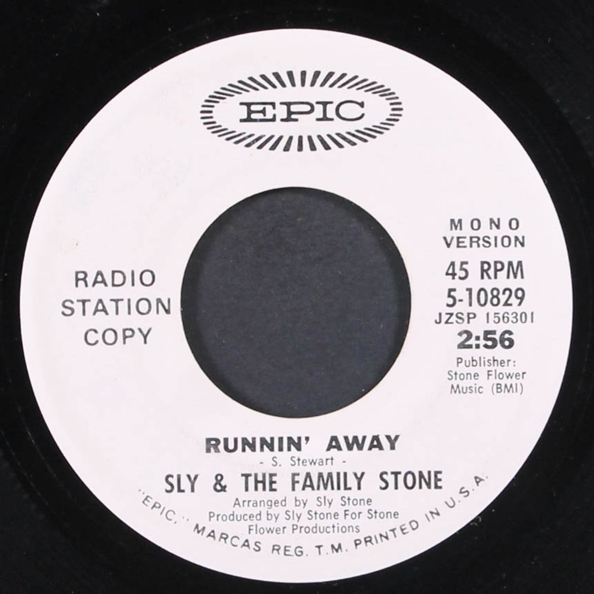 runnin' away / mono by SLY & THE FAMILY STONE