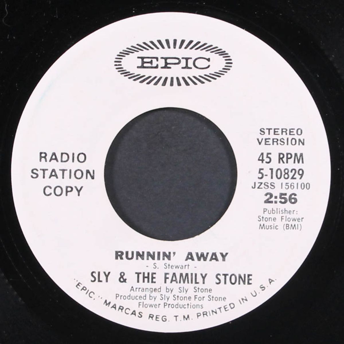 runnin' away / mono by SLY & THE FAMILY STONE