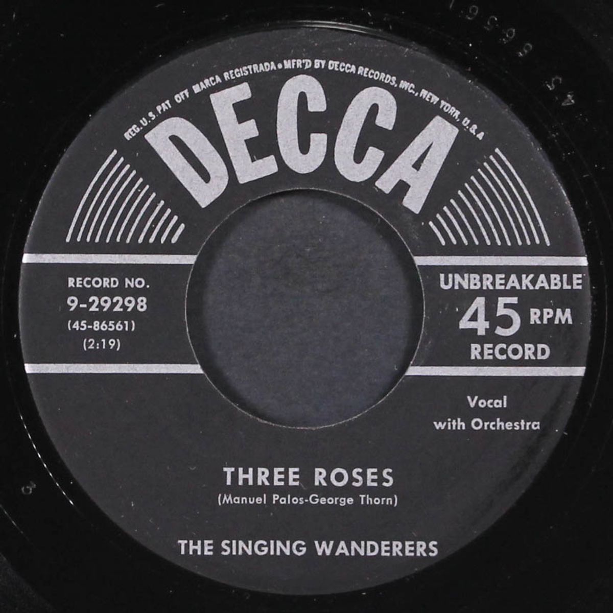 three roses / the wrong party again by SINGING WANDERERS