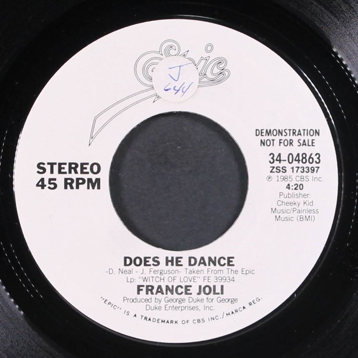 does he dance / same by FRANCE JOLI