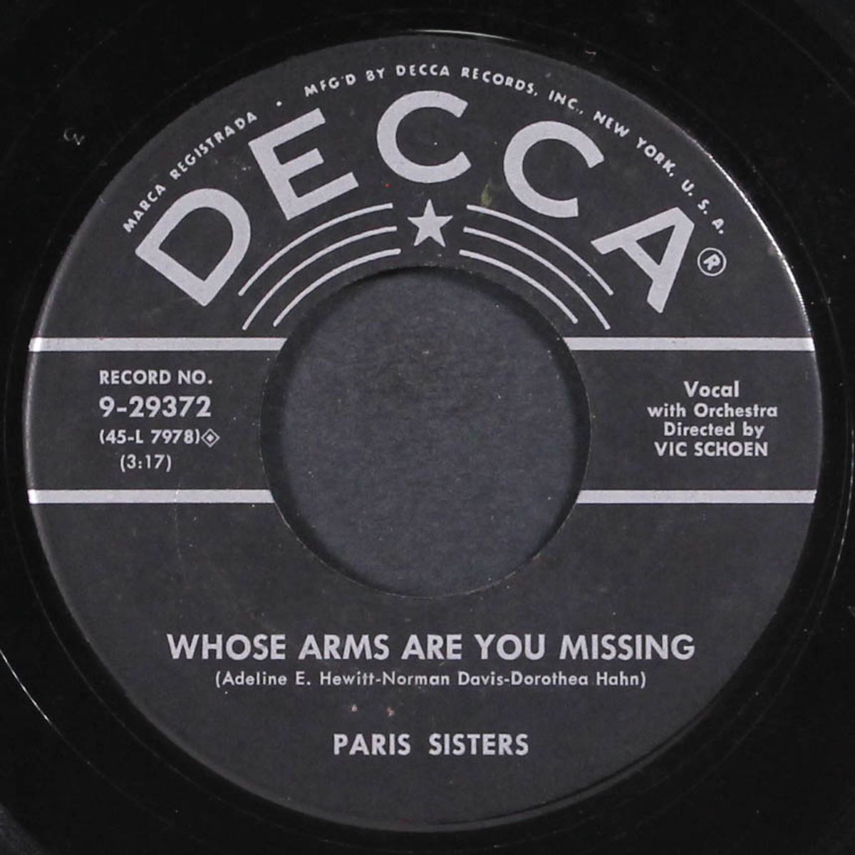 ooh la la / whose arms are you missing by PARIS SISTERS