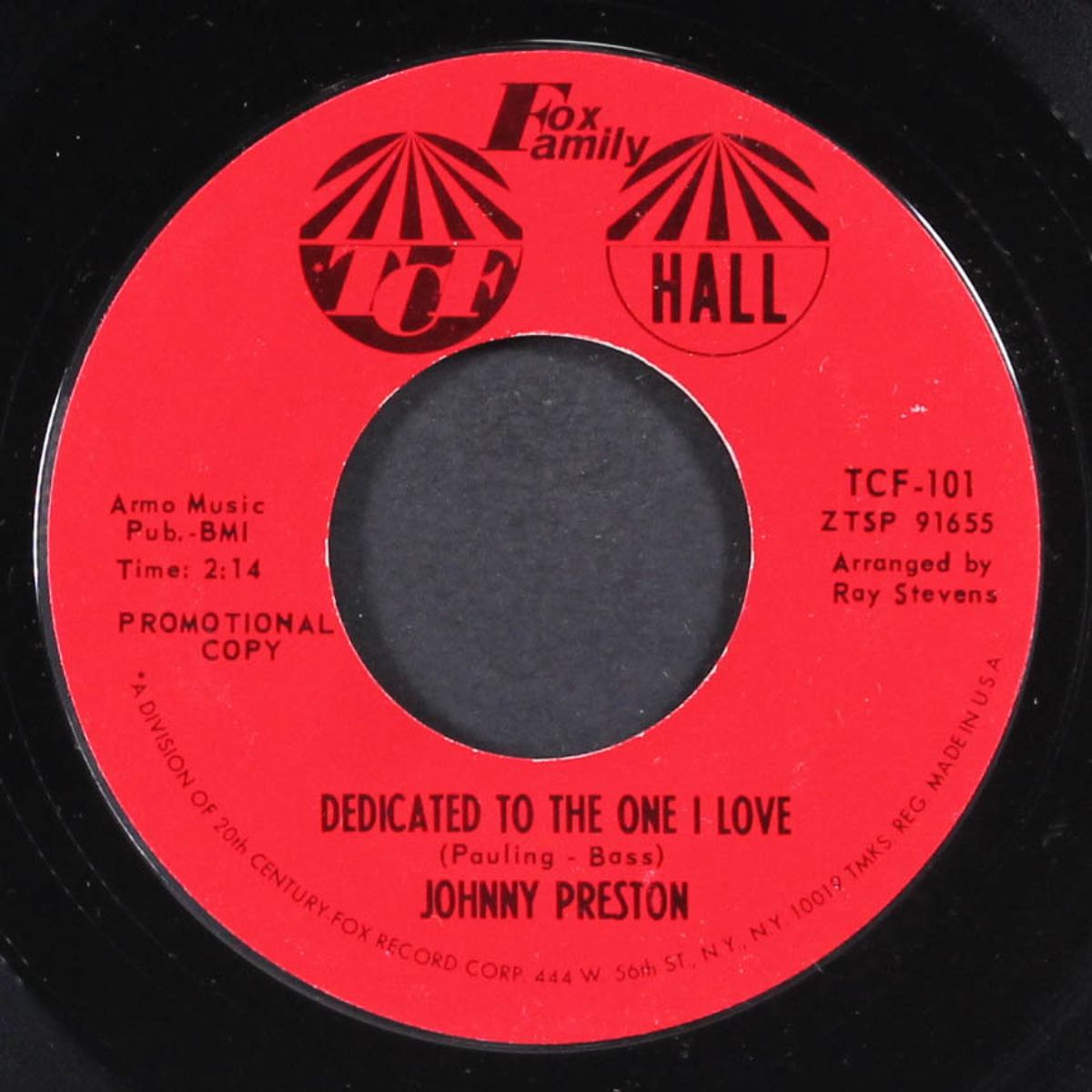 running bear '65 / dedicated to the one i love by JOHNNY PRESTON
