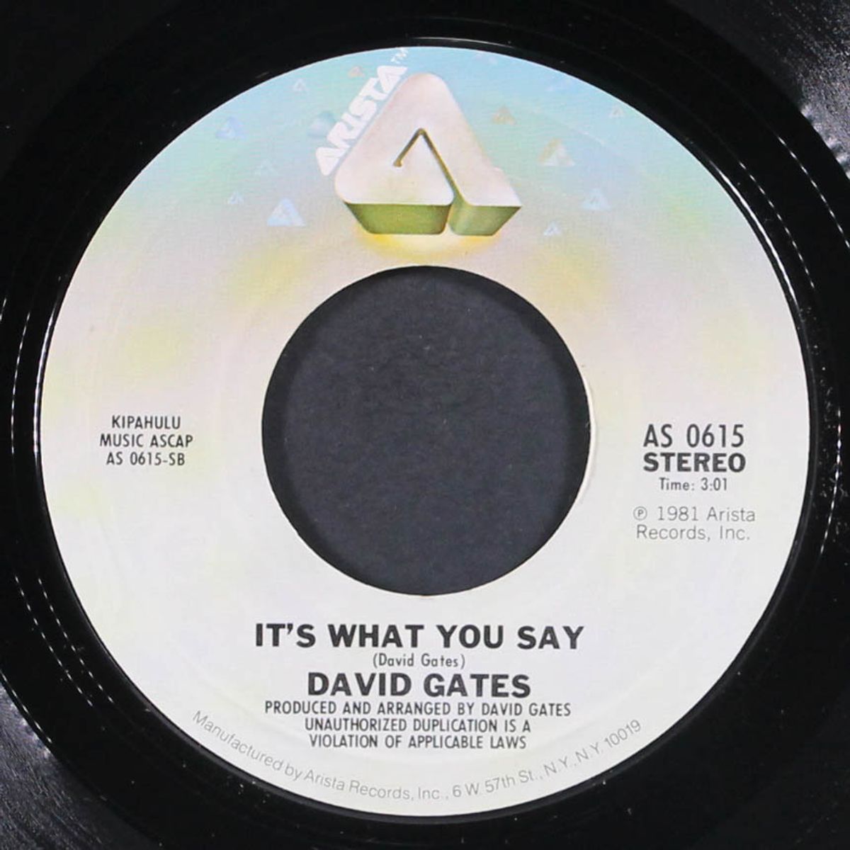 take me now / it's what you say by DAVID GATES