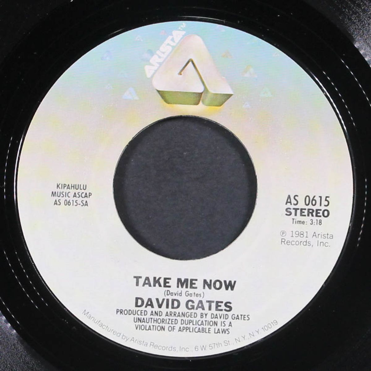 take me now / it's what you say by DAVID GATES