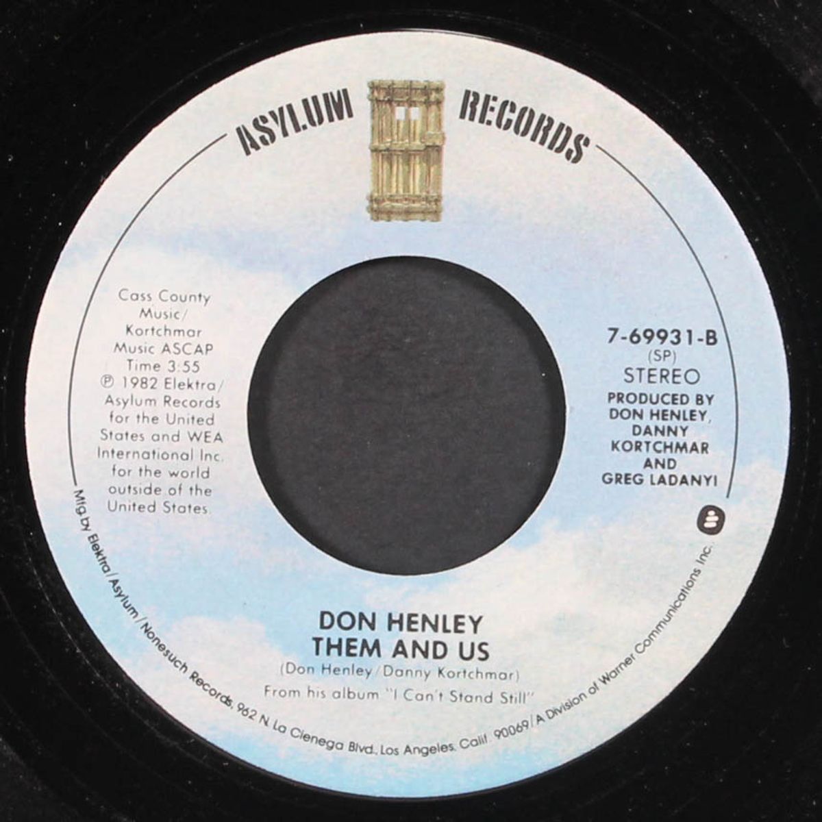 i can't stand still / them and us by DON HENLEY