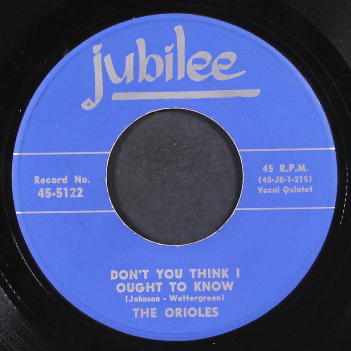 crying in the chapel / don't you think i ought to know by ORIOLES