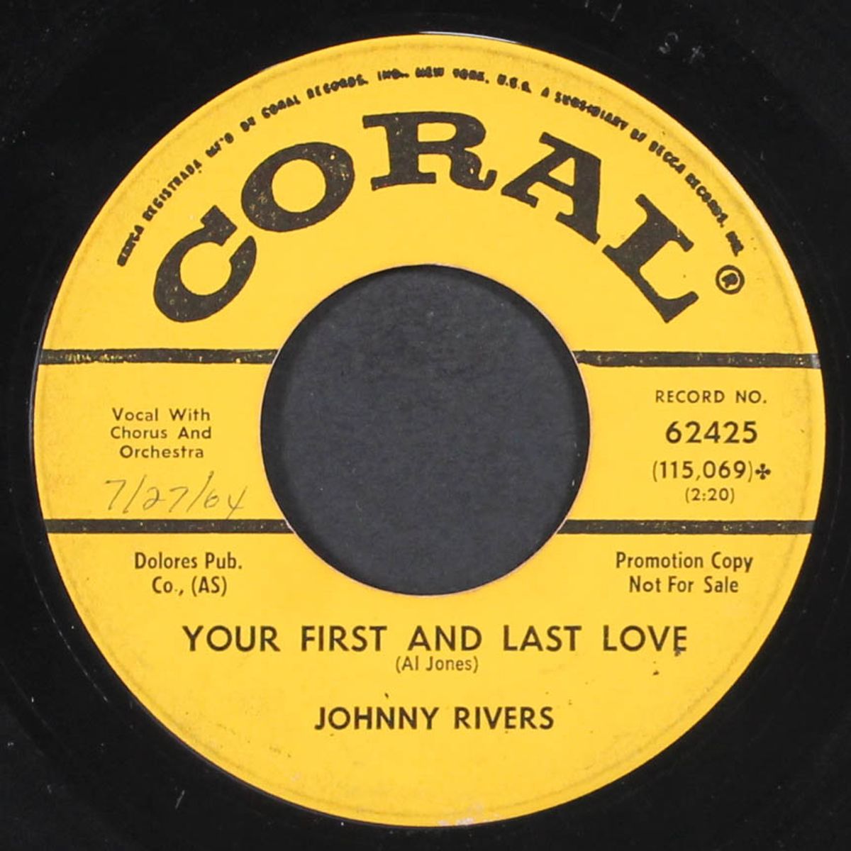 that's my babe / your first and last love by JOHNNY RIVERS