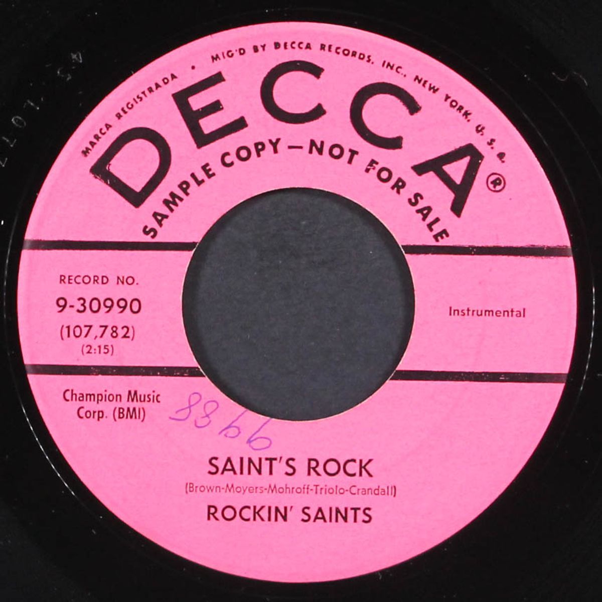 alright baby / saint's rock by ROCKIN' SAINTS