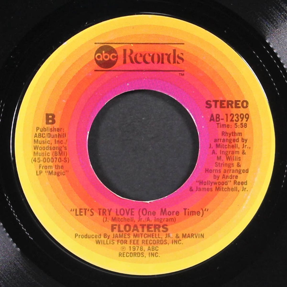 the time is now / let's try love (one more time) by FLOATERS