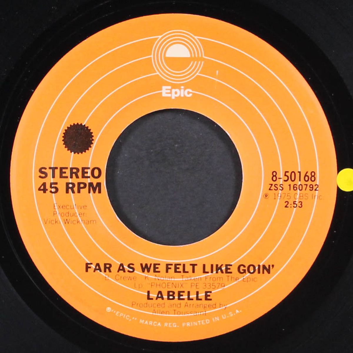 far as we felt like goin' / slow burn by LABELLE