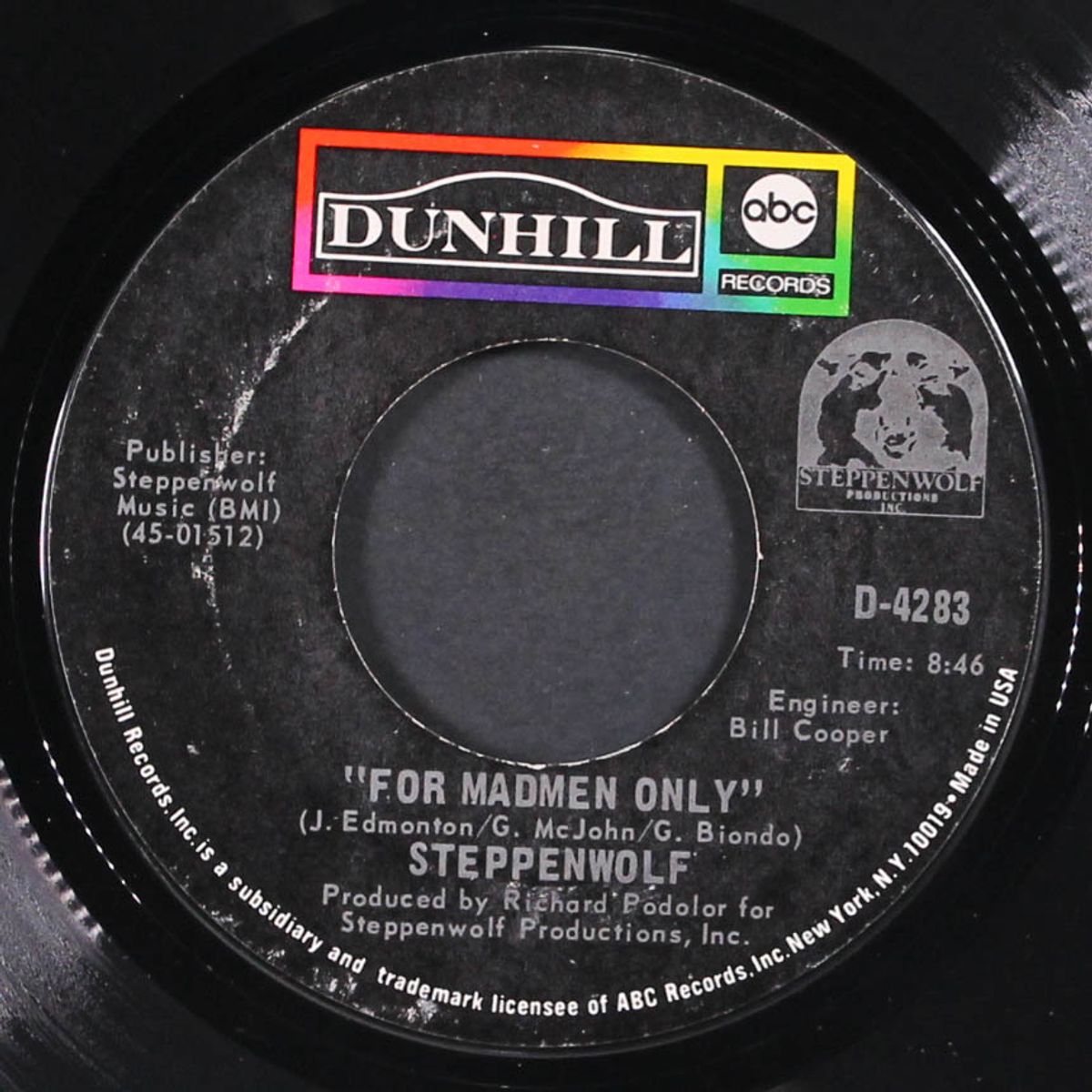 ride with me / for madmen only by STEPPENWOLF