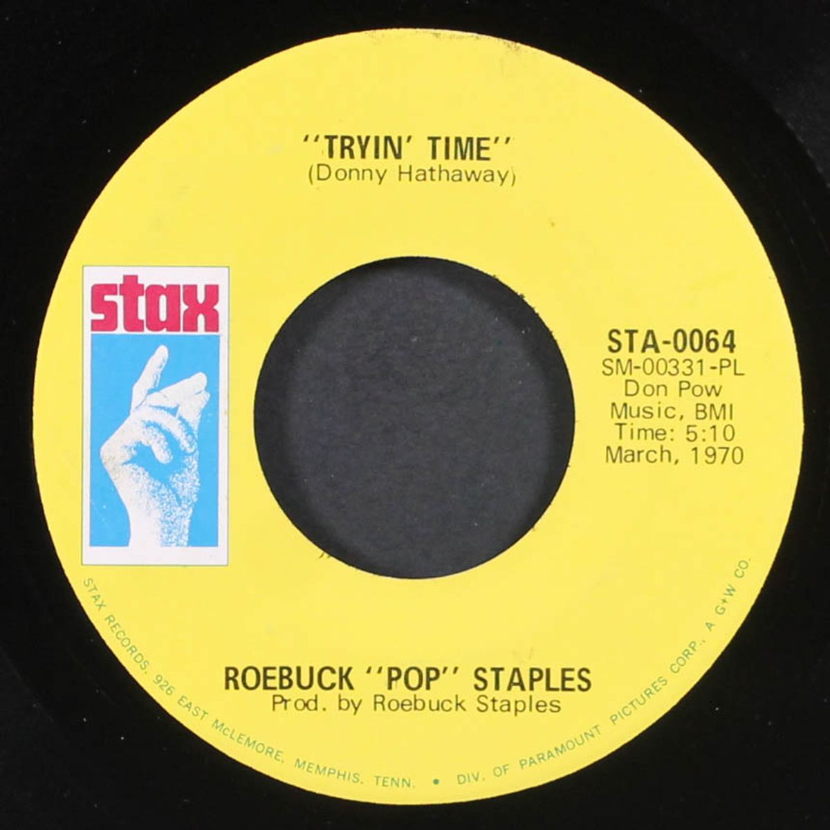 black boy / tryin' time by ROEBUCK STAPLES