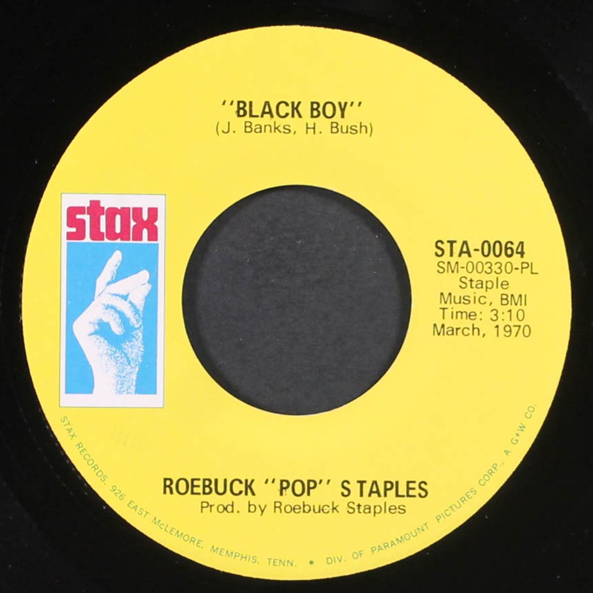 black boy / tryin' time by ROEBUCK STAPLES