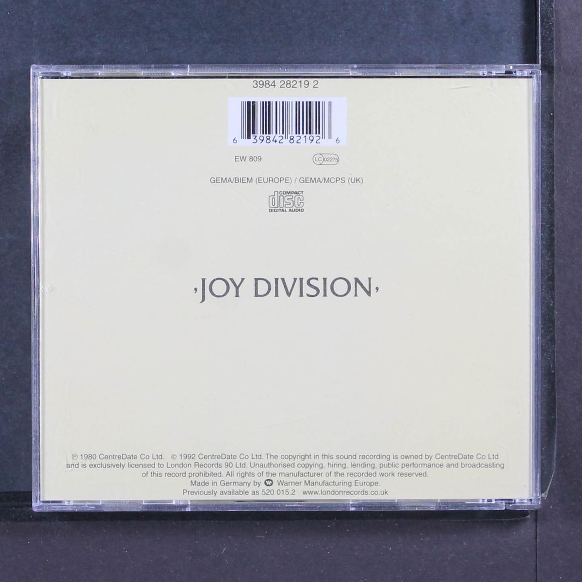 closer by JOY DIVISION