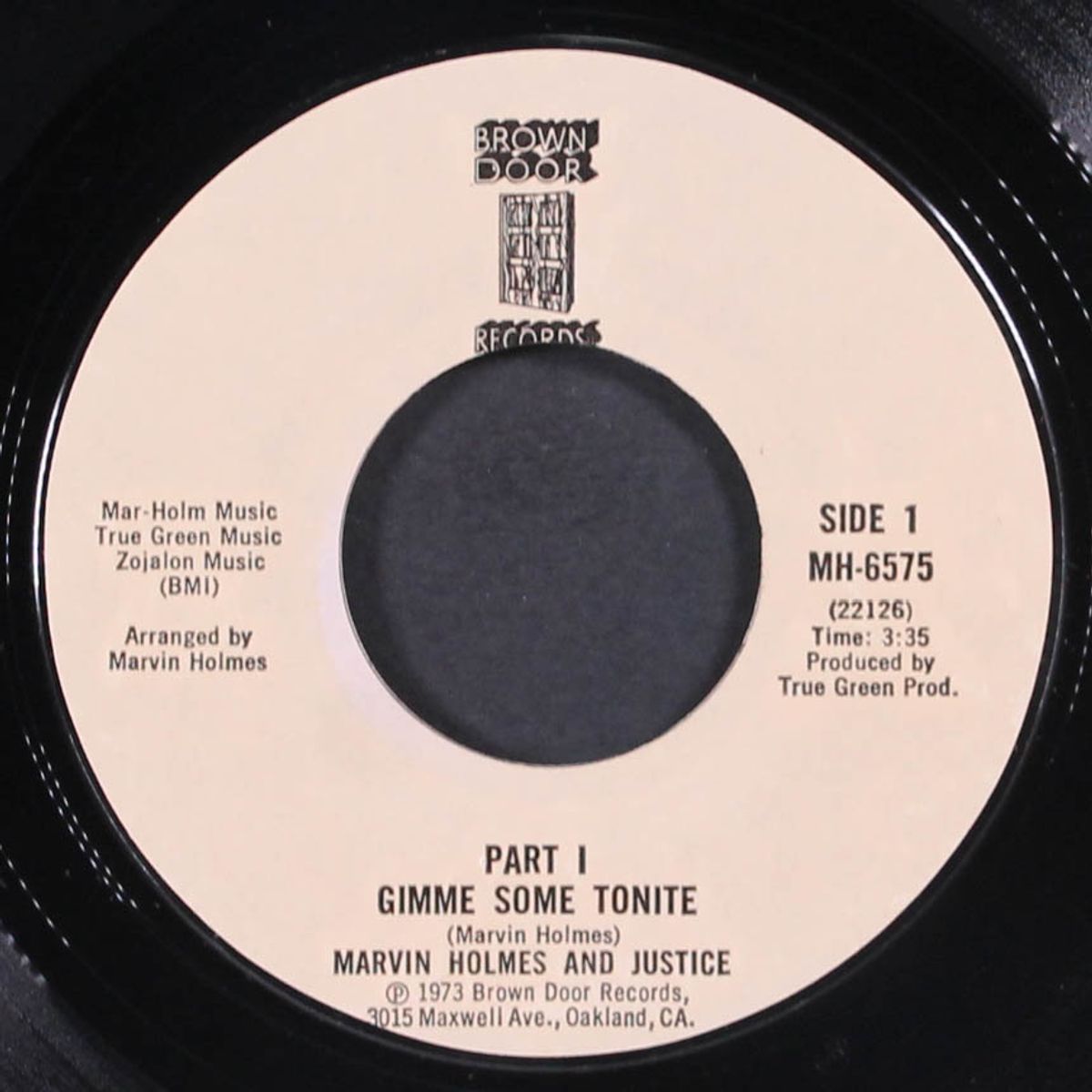 gimme some tonite / part 2 by MARVIN HOLMES & JUSTICE