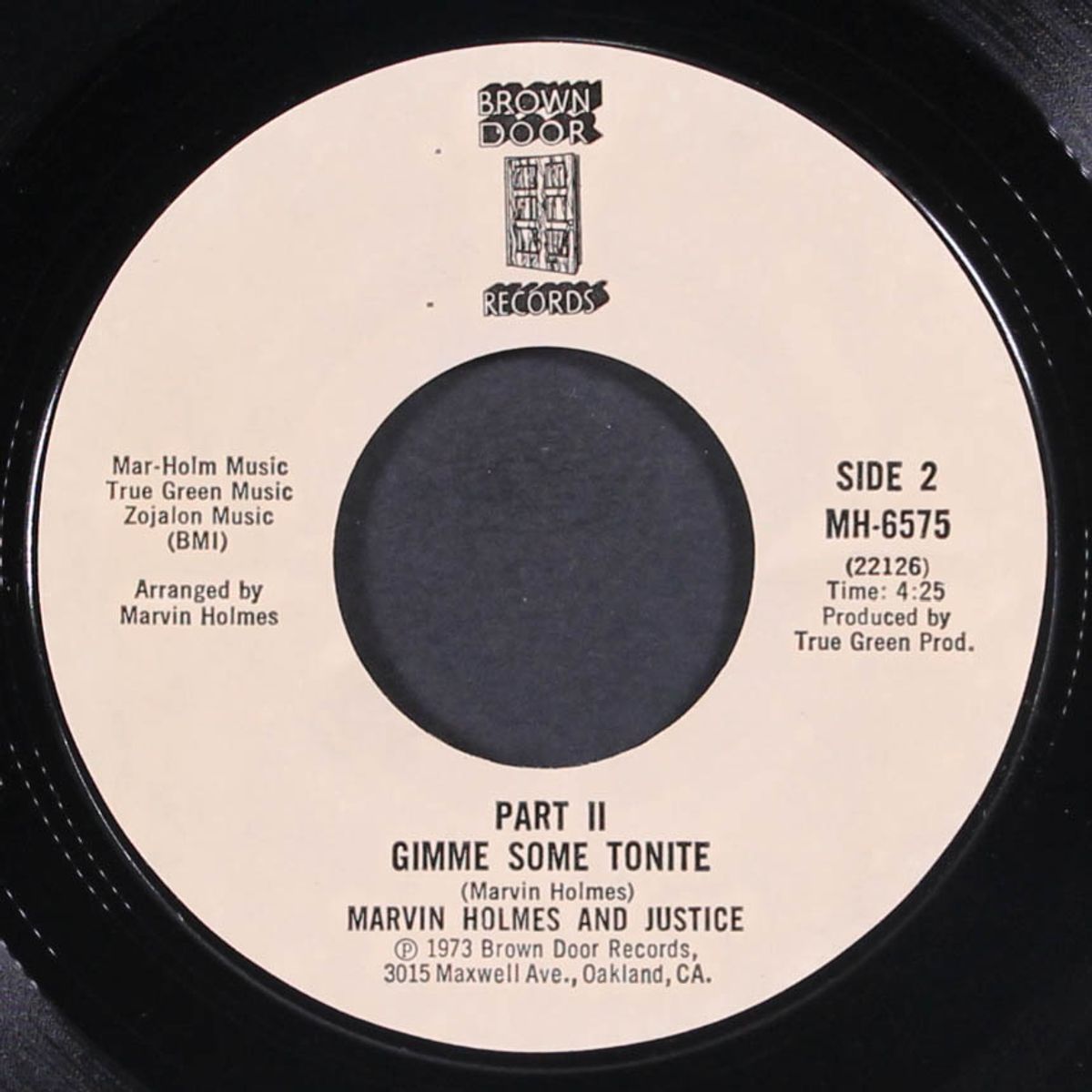 gimme some tonite / part 2 by MARVIN HOLMES & JUSTICE