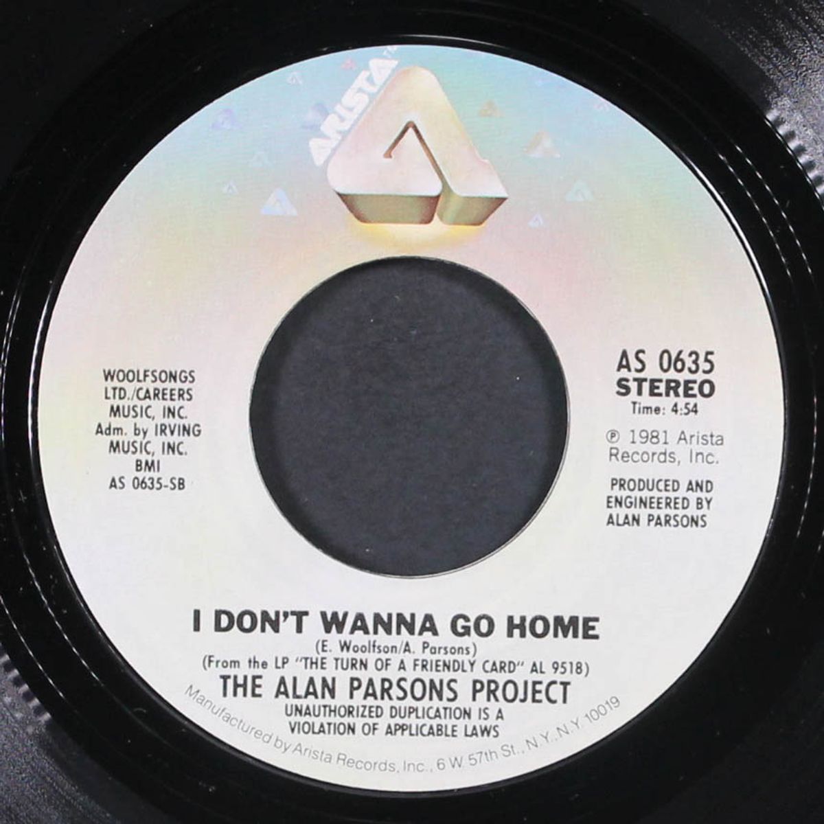 snake eyes / i don't wanna go home by ALAN PARSONS PROJECT