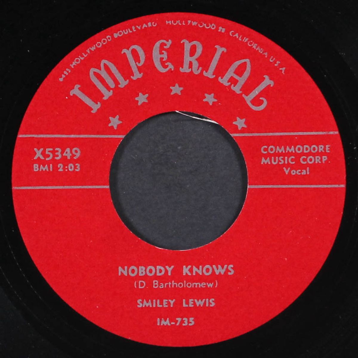 real gone lover / nobody knows by SMILEY LEWIS