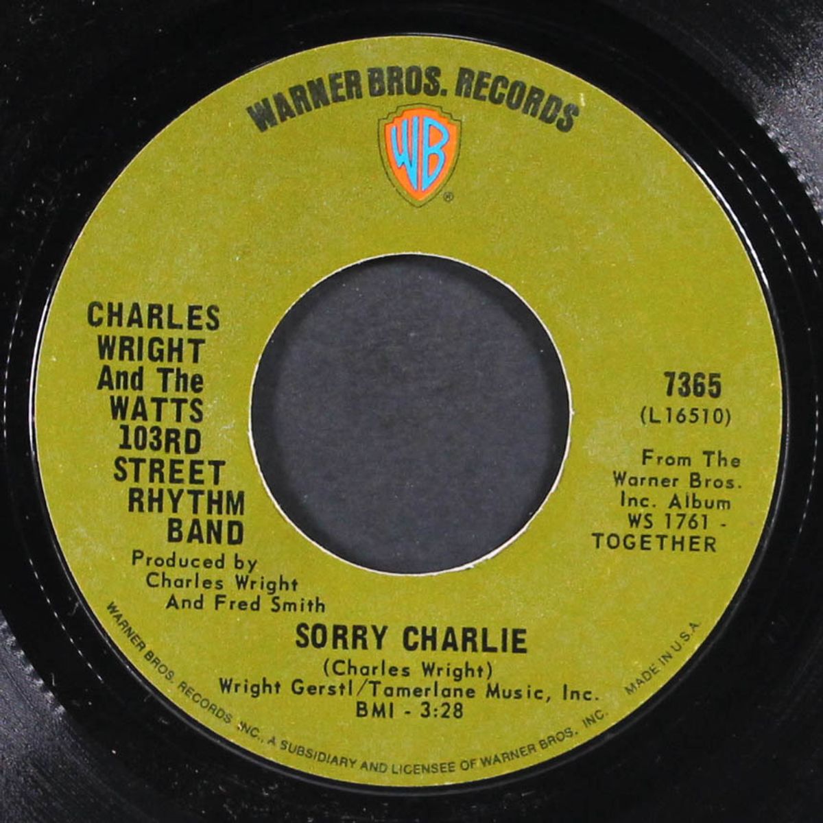 love land / sorry charlie by CHARLES WRIGHT & WATTS 103RD STREET RHYTHM BAND