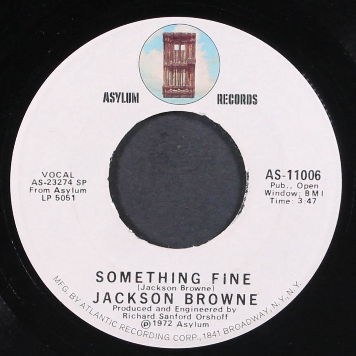 rock me on the water / something fine by JACKSON BROWNE