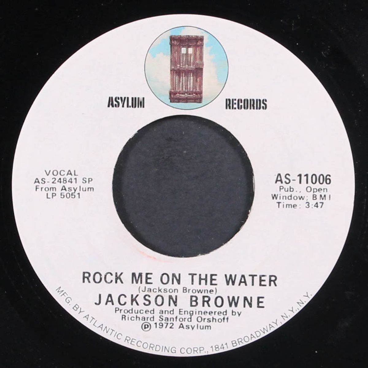 rock me on the water / something fine by JACKSON BROWNE