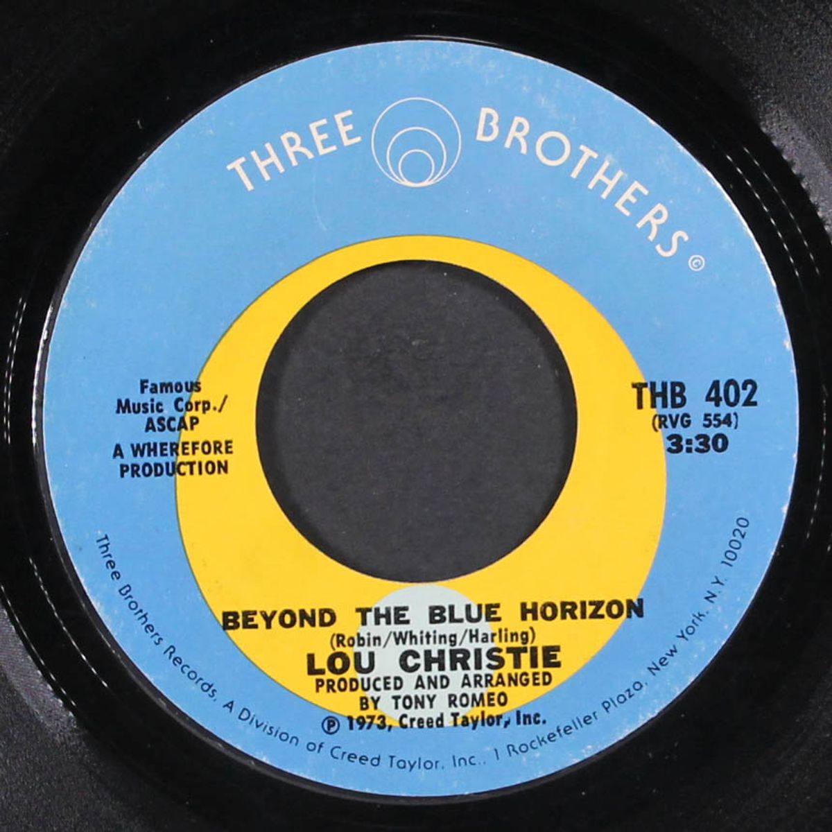 beyond the blue horizon / saddle the wind by LOU CHRISTIE