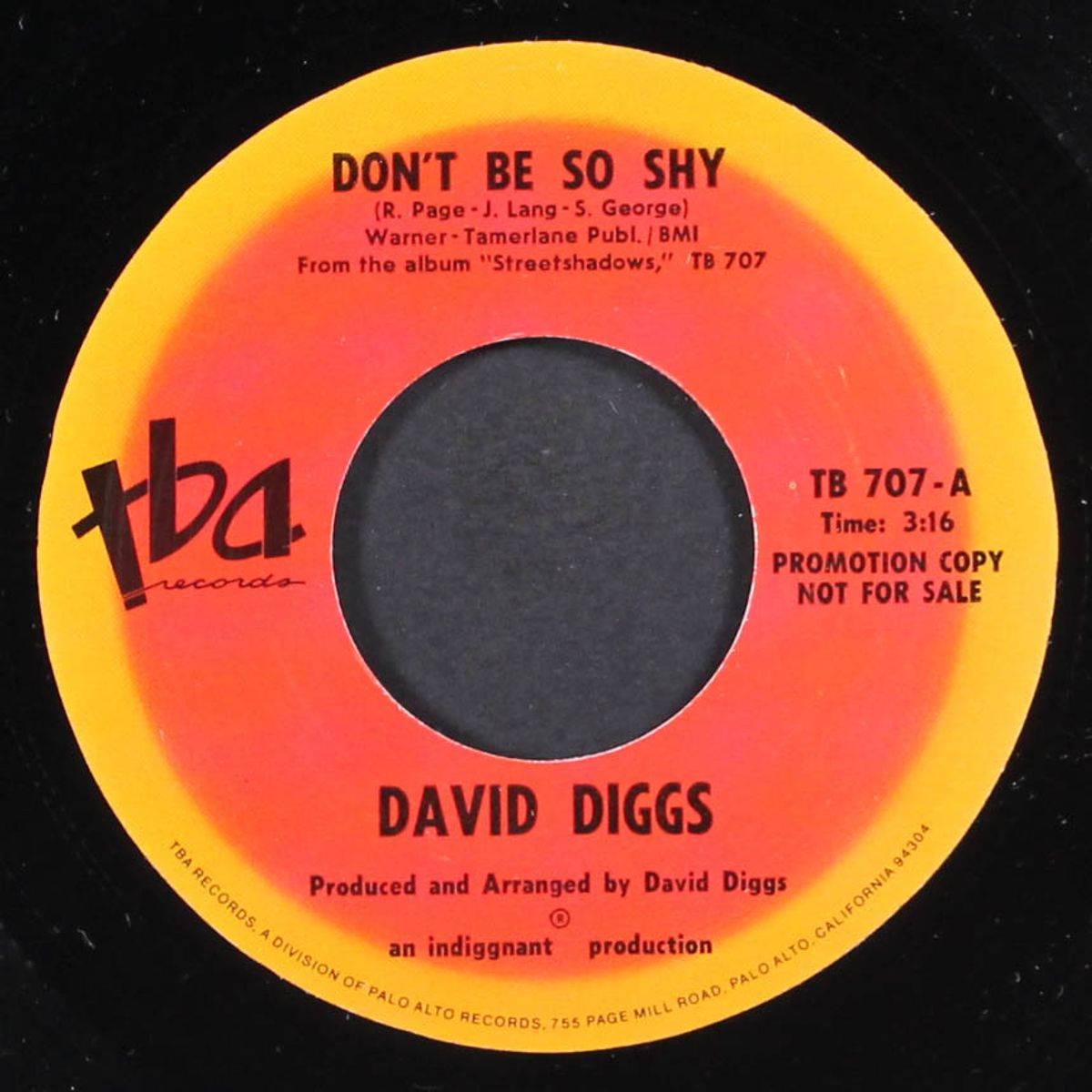 don't be so shy / same by DAVID DIGGS