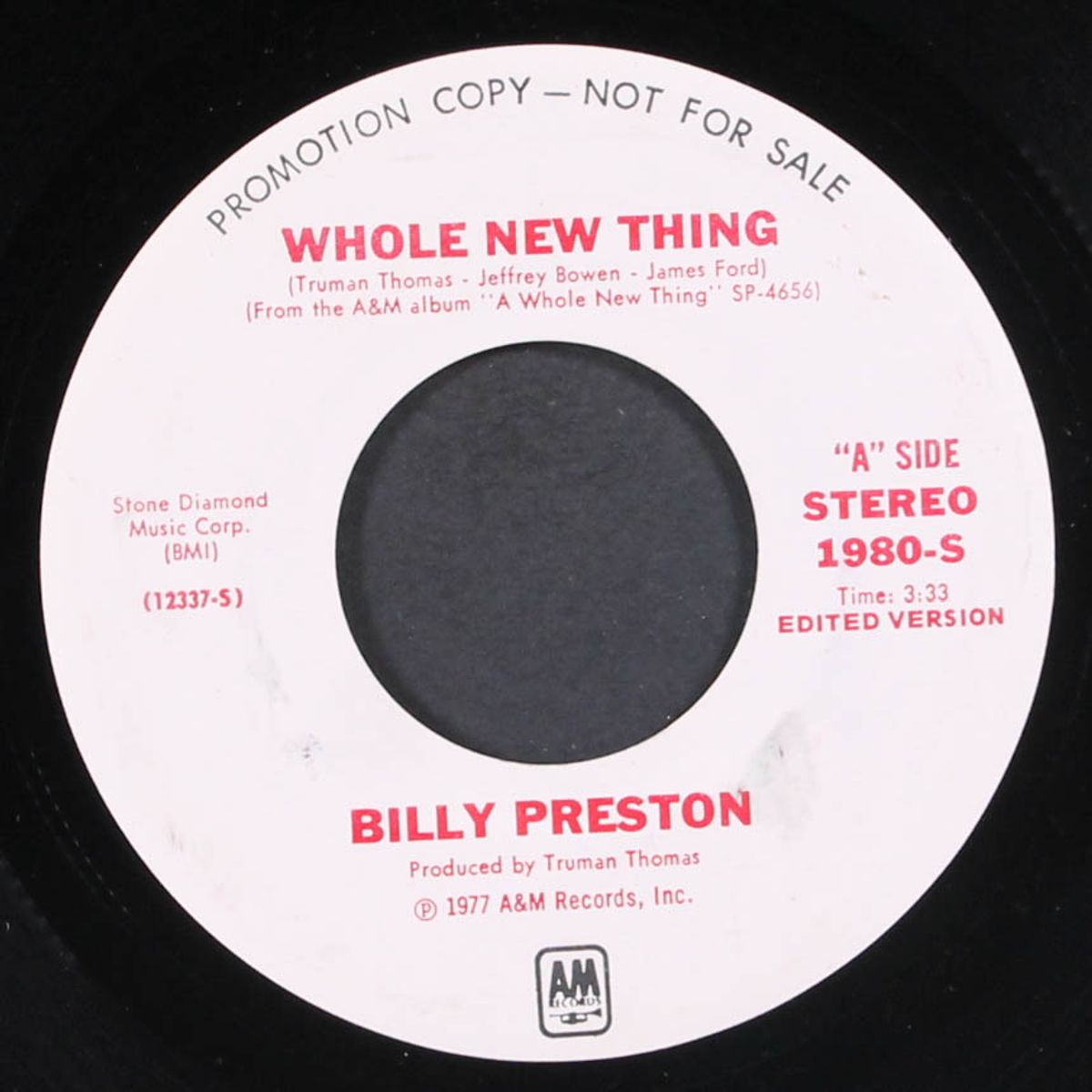 wide stride / whole new thing by BILLY PRESTON