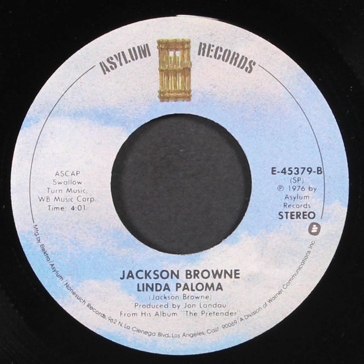 here come those tears again / linda paloma by JACKSON BROWNE