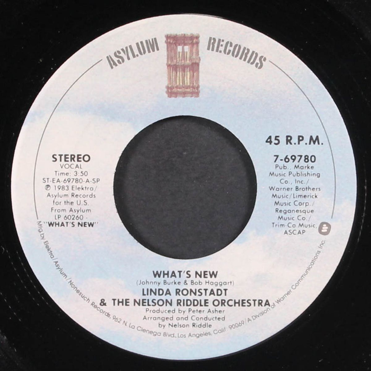 what's new / crazy he calls me by LINDA RONSTADT & NELSON RIDDLE ORCH
