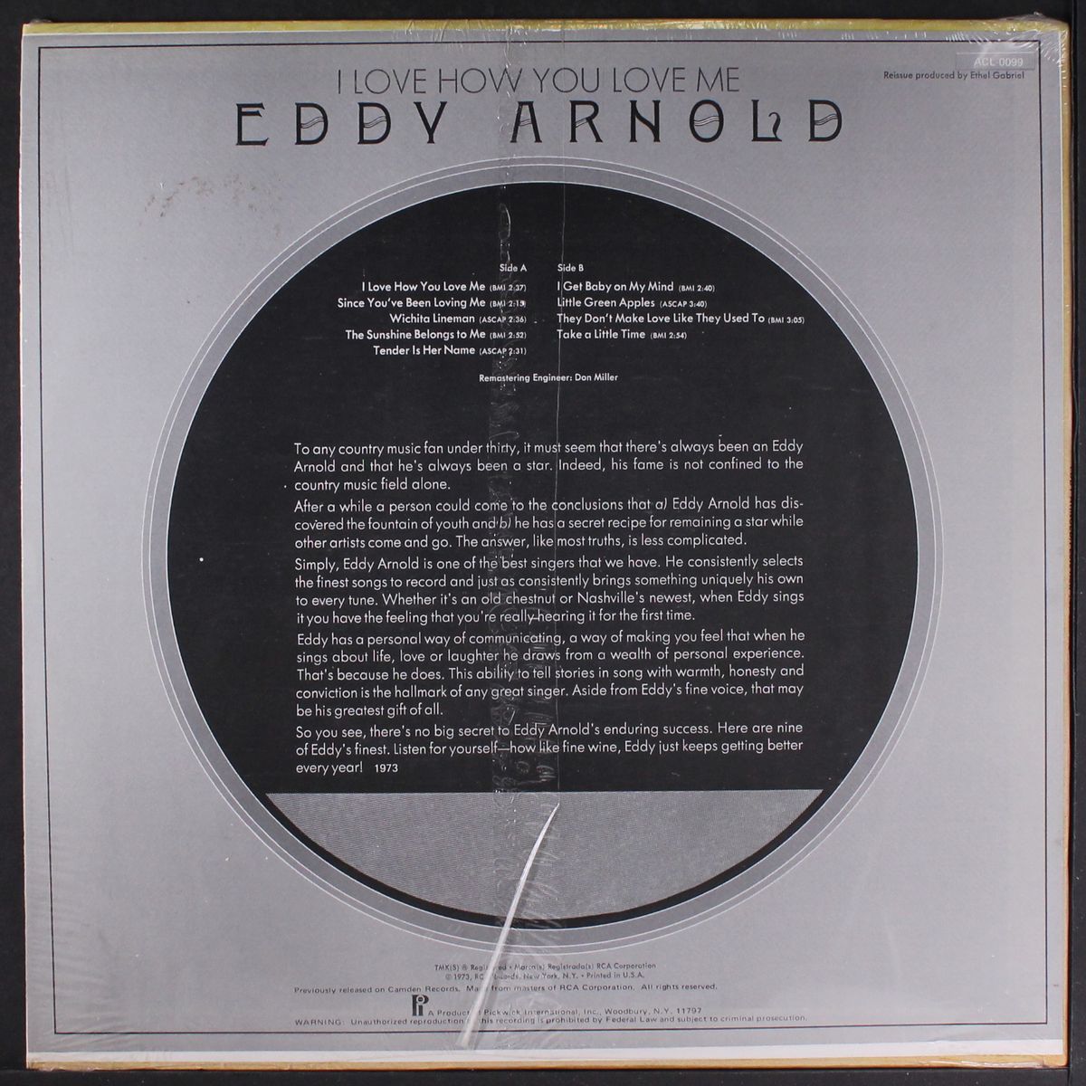 i love how you love me by EDDY ARNOLD
