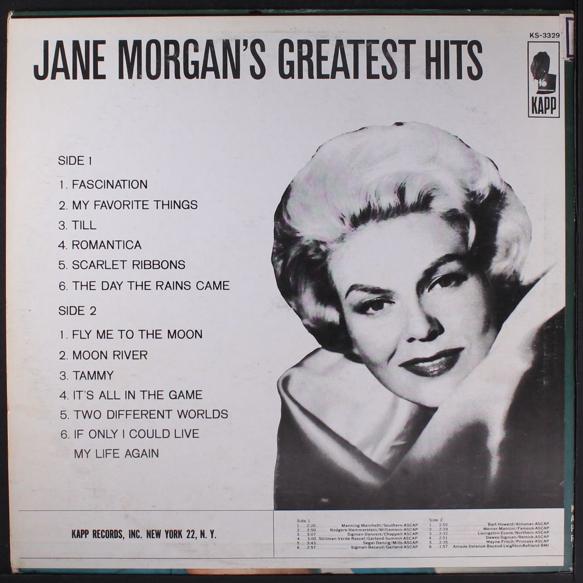 greatest hits by JANE MORGAN