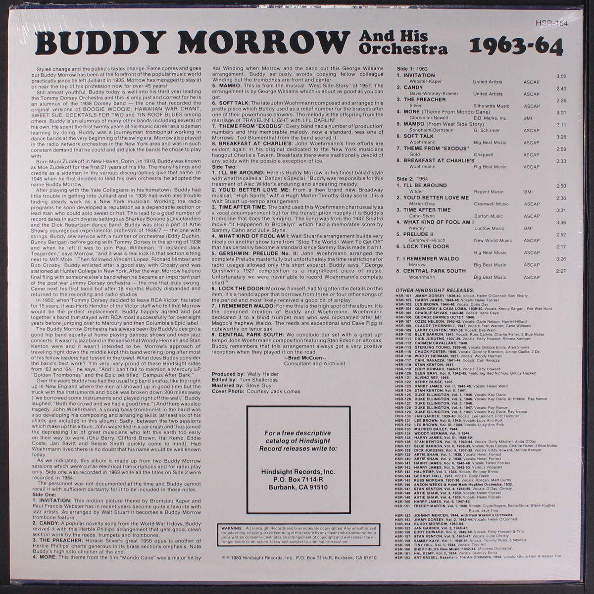 the uncollected - 1963-64 by BUDDY MORROW