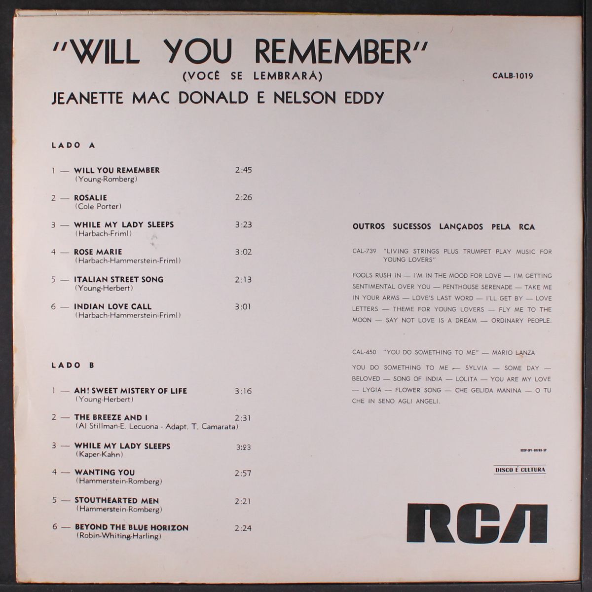 will you remember by JEANETTE MACDONALD & NELSON EDDY