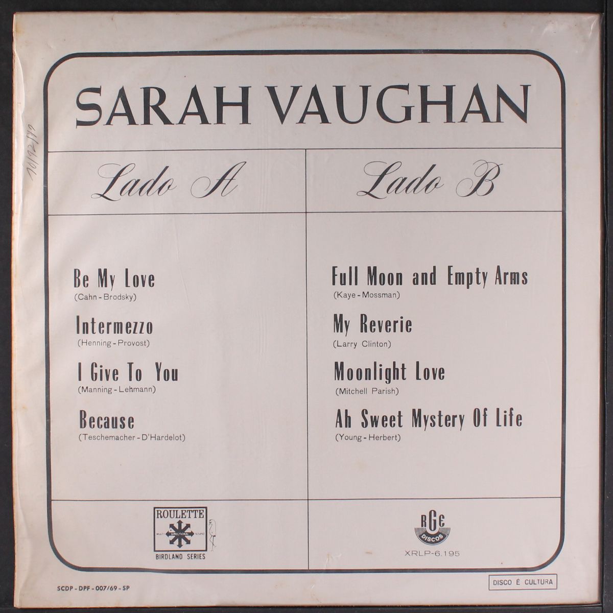 sarah slightly classical by SARAH VAUGHAN