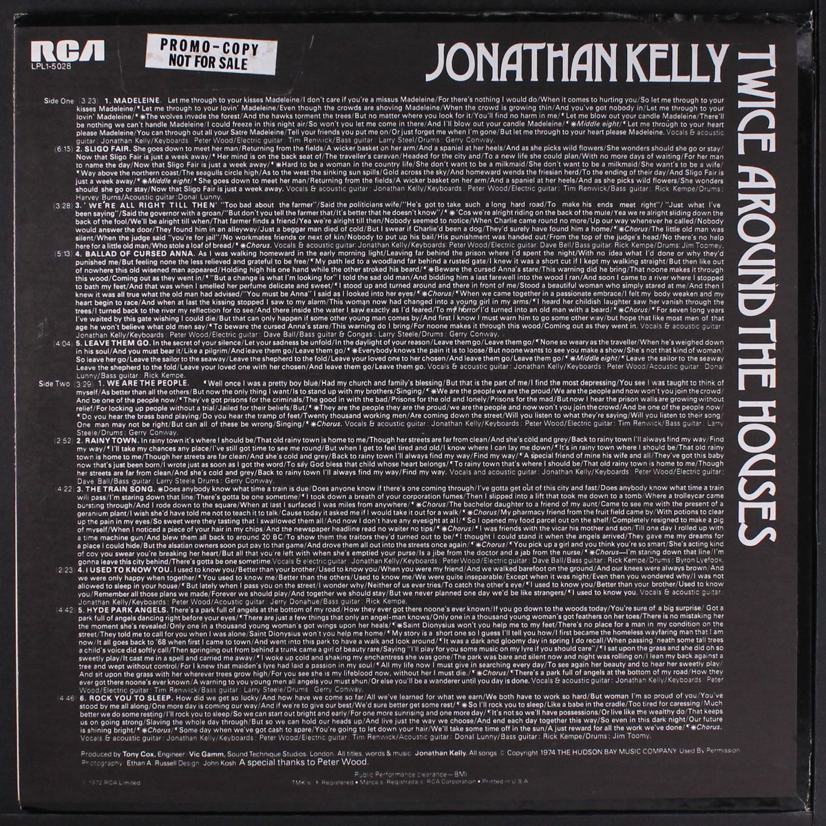 twice around the houses by JONATHAN KELLY