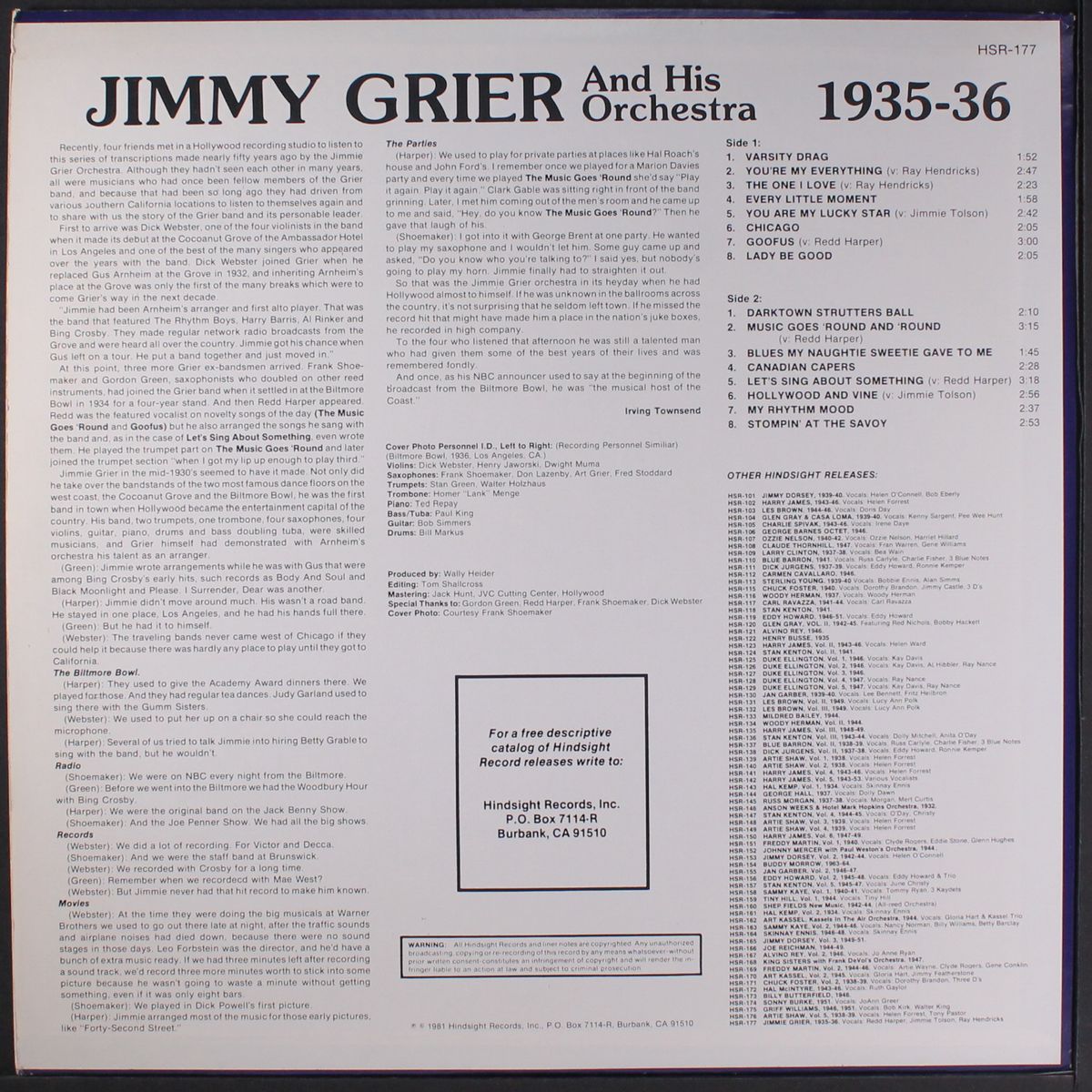 1935-36 by JIMMIE GRIER