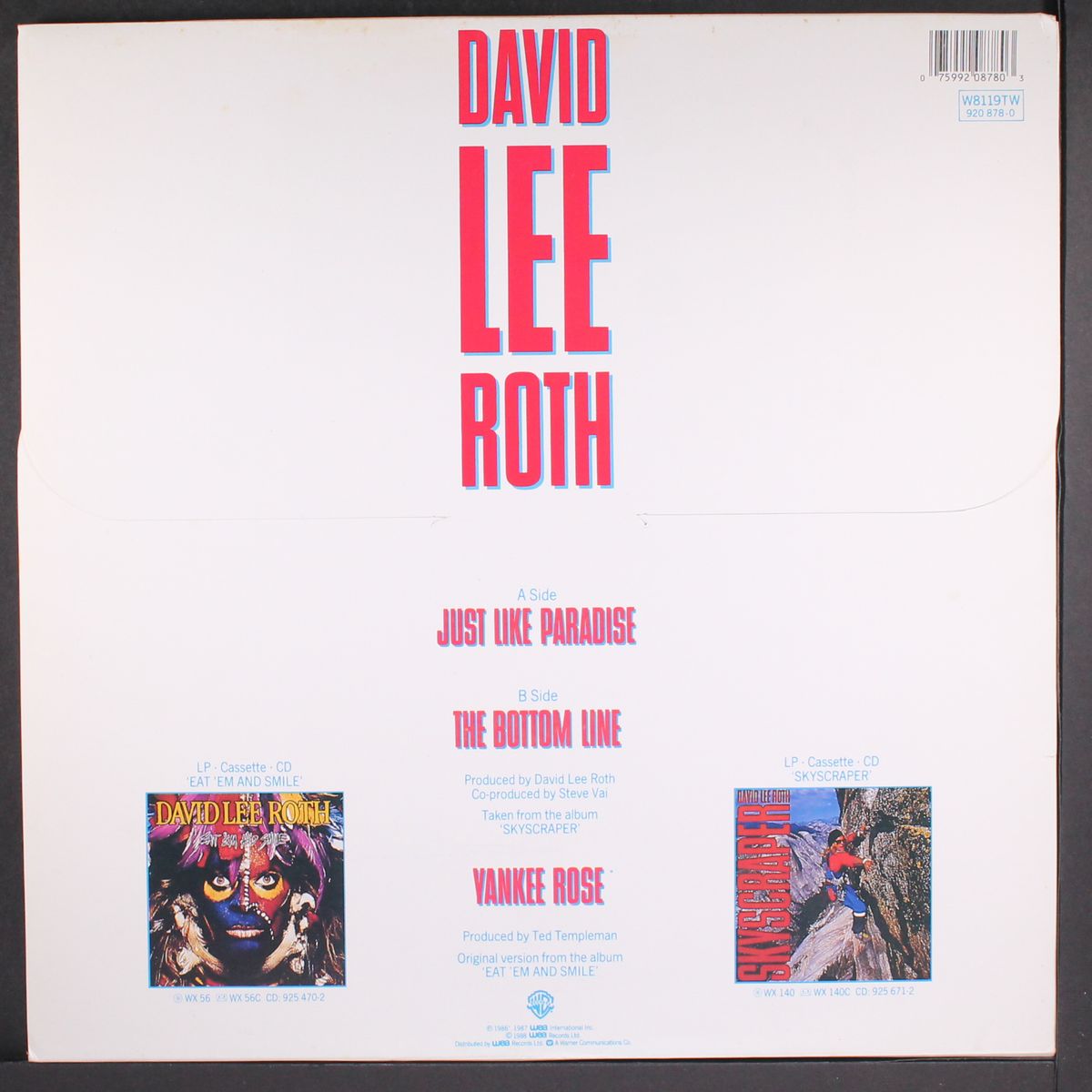 just like paradise + 2 by DAVID LEE ROTH
