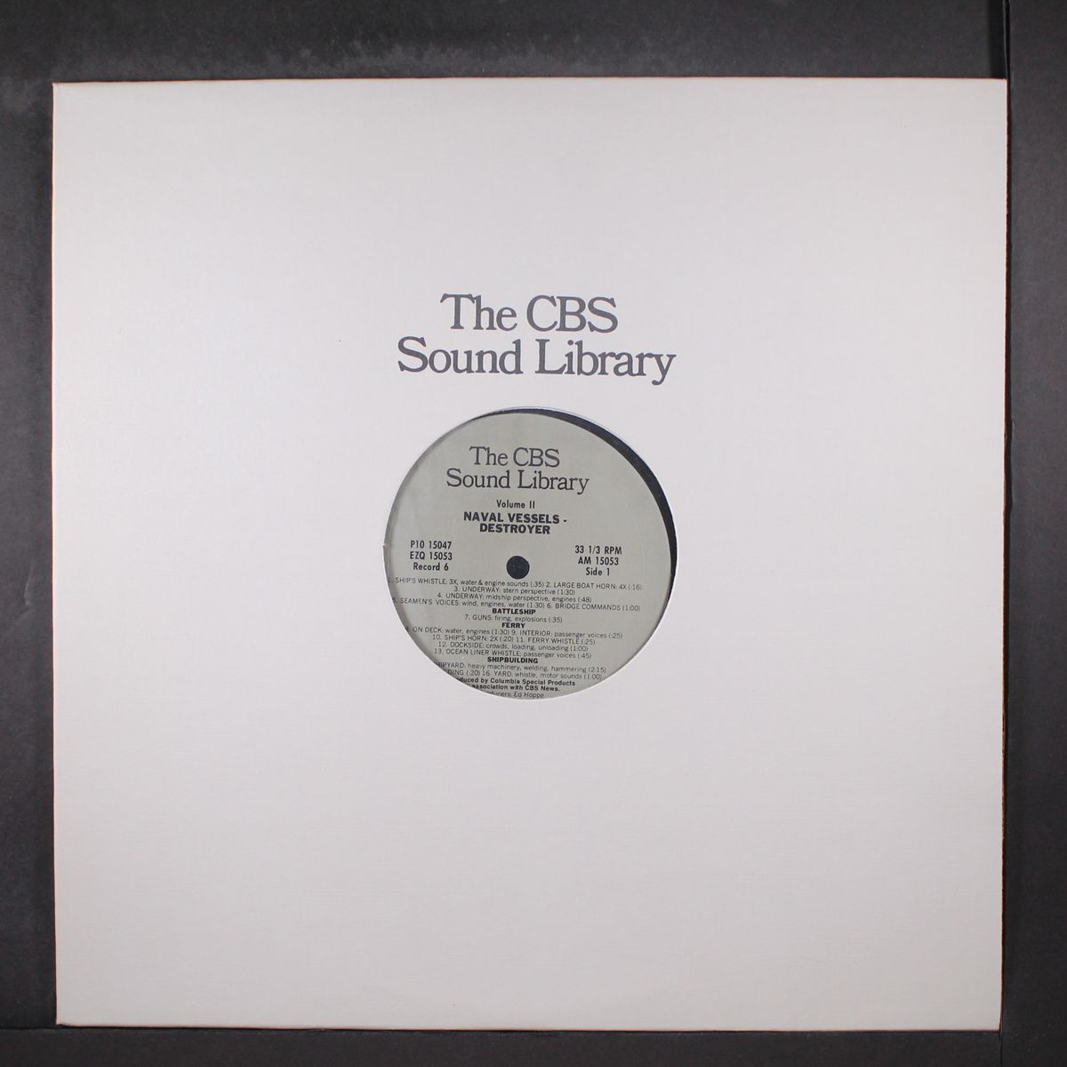sound library, vol. 2 - naval vessels / fire sequence by NO ARTIST
