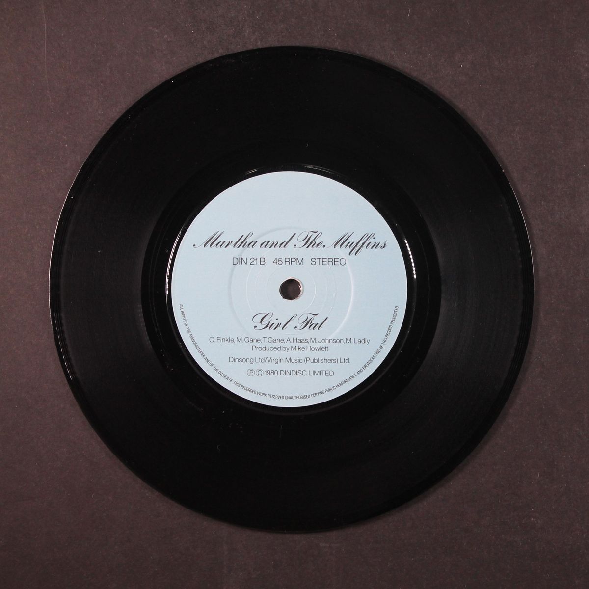suburban dream / girl fat by MARTHA & THE MUFFINS