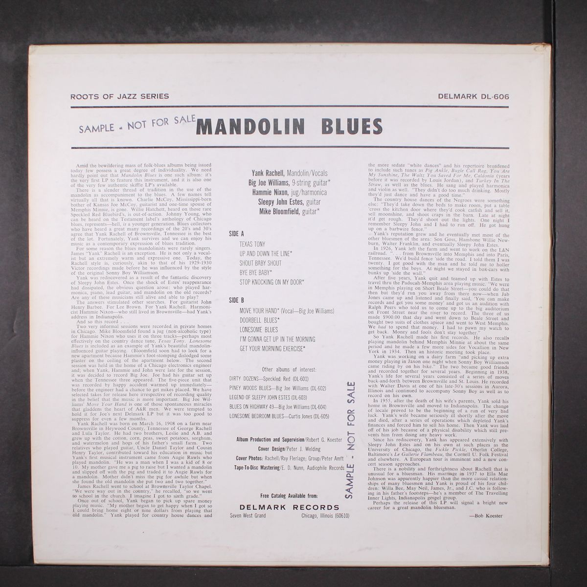 mandolin blues by YANK RACHELL