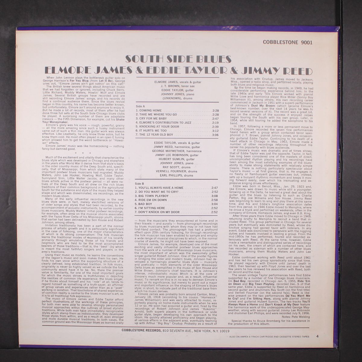 south side blues by ELMORE JAMES, EDDIE TAYLOR & JIMMY REED