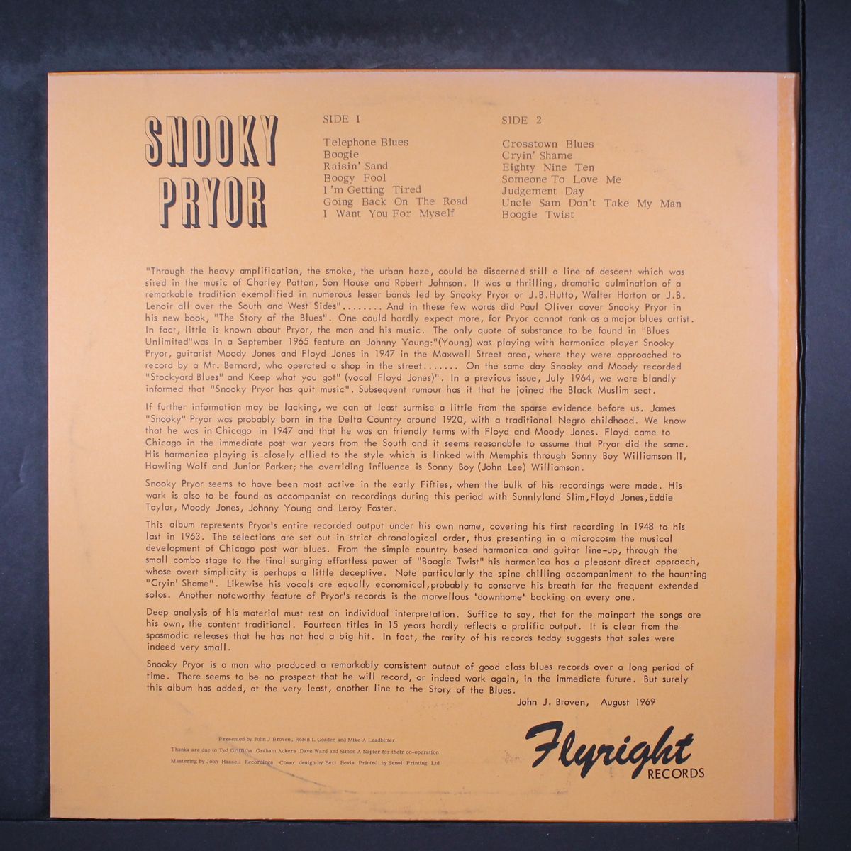 snooky pryor by SNOOKY PRYOR